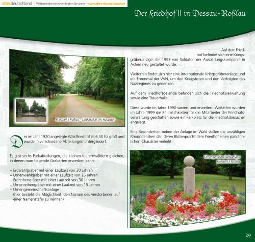 Ratgeber für den Trauerfall - Dessau-Ro