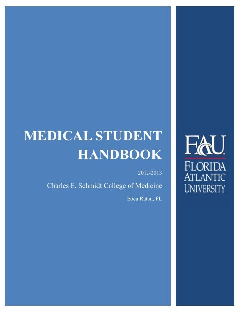 Medical student handbook - College of Medicine - Florida Atlantic ...