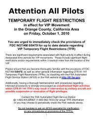 TEMPORARY FLIGHT RESTRICTIONS in effect for VIP Movement in ...
