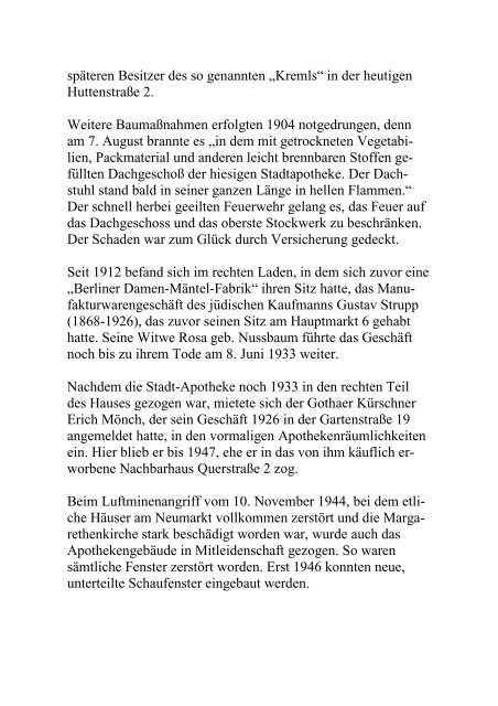 Matthias Wenzel 175 Jahre Stadt-Apotheke Gotha FESTSCHRIFT ...