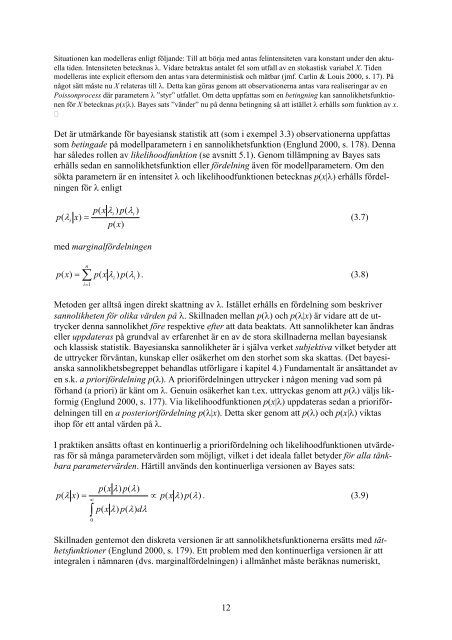 Statistiska metoder fÃ¶r hÃ¤rledning av indata till sÃ¤kerhetsanalyser ...