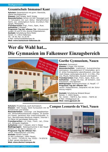 Januar 2010 - Falkenseer Stadtjournal