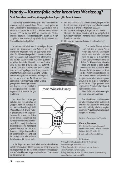 Handy! Handy! - GEW Landesverband Bayern