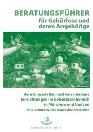 Beratungsführer für Gehörlose und deren ... - Kinderschutz eV