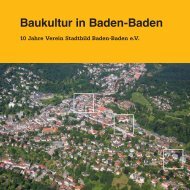 Baukultur in Baden-Baden - Stadtbild Baden-Baden