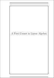 A First Course in Linear Algebra - University of Puget Sound