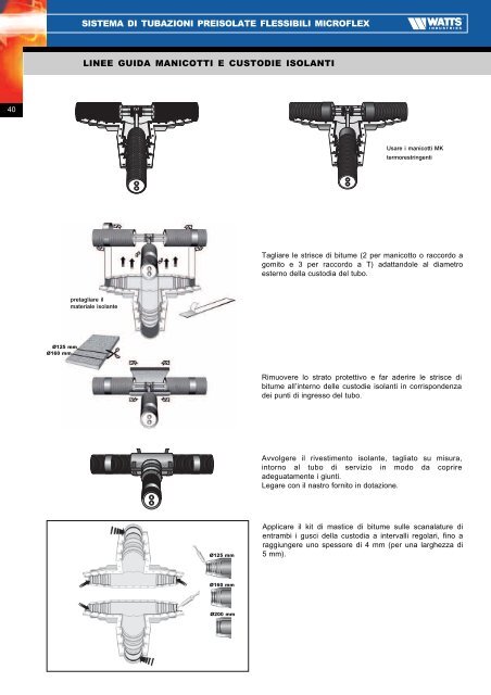 Sistema di tubazioni preisolate flessibili ... - WATTS industries