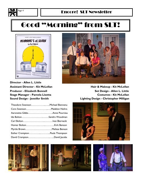 2012-1 January - Slidell Little Theatre