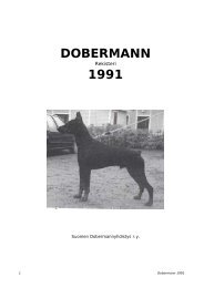Rekisteri 1991 - Suomen Dobermannyhdistys