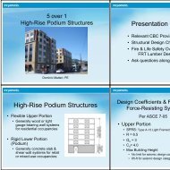 Presentation Summary High-Rise Podium Structures - WoodWorks