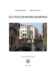 gli annali di pietro gradenigo  - sslmit - UniversitÃ  degli Studi di  Trieste