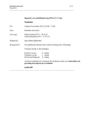 Tenta BYGA13 2012-11-10.pdf - Karlstads universitet