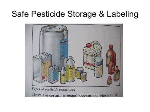 Safe Pesticide Storage & Labeling