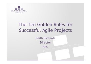 The 10 golden rules for agile project management - Association for ...