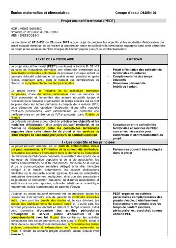 Ãcoles maternelles et Ã©lÃ©mentaires Projet Ã©ducatif territorial (PEDT ...