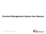 Terminal Management System User Manual - Deposita system
