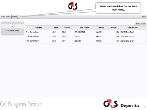 Terminal Management System User Manual - Deposita system