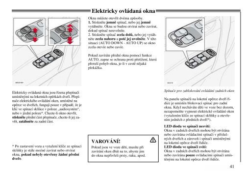 Strana BezpeÄnost 7 PÅÃ­stroje, spÃ­naÄe a ovlÃ¡dacÃ­ prvky 25 ... - Volvo