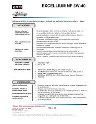 EXCELLIUM NF 5W-40 - Distribuidor de Autopartes Zona Norte