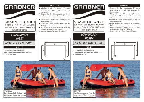 Sonnendach HOBBY.cdr - Grabner Sports