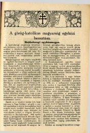 (+ adatok az USA-bÃ³l): 1935 - Byzantinohungarica - GÃ¶rÃ¶g Katolikus ...