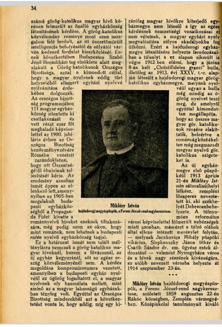 (+ adatok az USA-bÃ³l): 1935 - Byzantinohungarica - GÃ¶rÃ¶g Katolikus ...