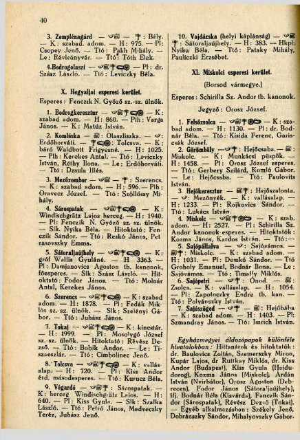 (+ adatok az USA-bÃ³l): 1935 - Byzantinohungarica - GÃ¶rÃ¶g Katolikus ...