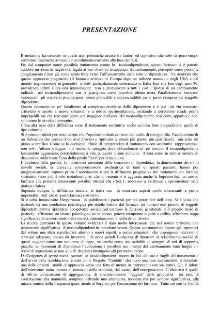 IL PROGETTO CONTATTI - Dronet