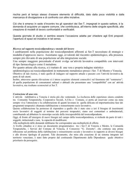 IL PROGETTO CONTATTI - Dronet