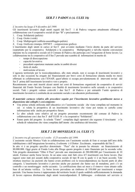 IL PROGETTO CONTATTI - Dronet