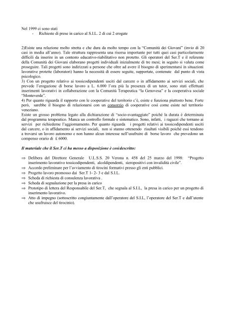 IL PROGETTO CONTATTI - Dronet