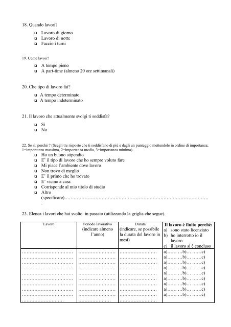 IL PROGETTO CONTATTI - Dronet