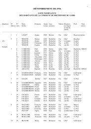 Liste nominative par maisons et quartiers, 709 ... - Nemausensis