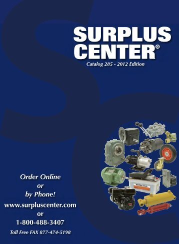 Surplus Center Catalog 285