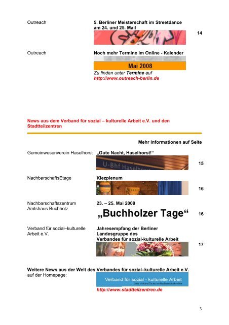 Outreach Newsletter - Spinnenwerk