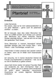 Pfarrbrief Oktober 2013 - Kath. Kirchen rund um Peine