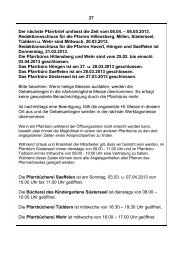 27 Der nächste Pfarrbrief umfasst die Zeit vom 08.04. – 06.05.2013 ...