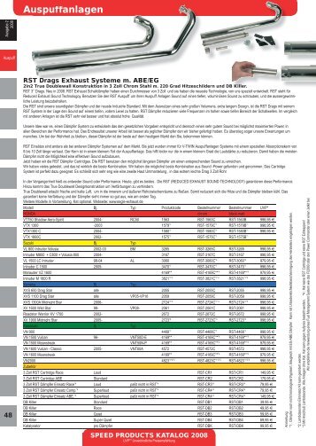 Auspuffanlagen uspuffanlagen - Speed Products