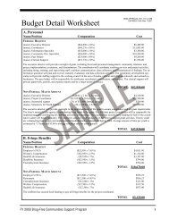 Budget Detail Worksheet - Office of Juvenile Justice and ...