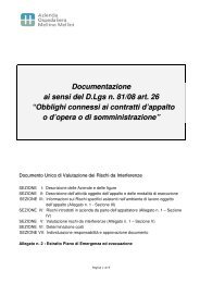 Documentazione ai sensi del D.Lgs n. 81/08 art. 26 - Azienda ...