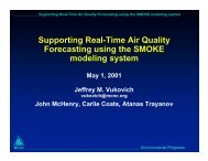 Supporting Real-Time Air Quality Forecasting using the SMOKE ...