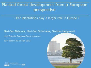 EU Timber Supply - Nabuurs - College of Natural Resources