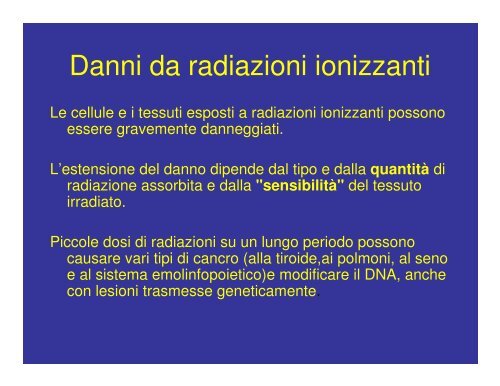 LA MALATTIA NEOPLASTICA: concetti generali ... - Oncologia Rimini