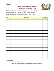 Summer Reading Log - South Brunswick Public Schools