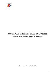 accompagnements et aides financieres pour demarrer mon activite