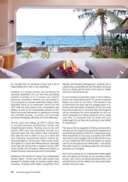 Samui Phangan Real Estate Magazine December-January