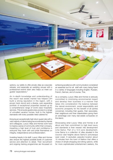 Samui Phangan Real Estate Magazine December-January