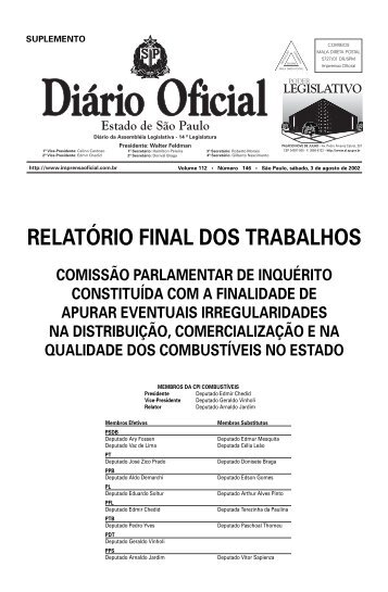 Veja o RELATÓRIO FINAL da Comissão Parlamentar de Inquérito