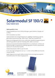 Solarmodul SF 130/2 - jms Solar Handel GmbH