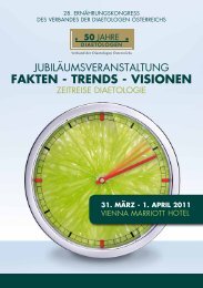 fakten - trends - visionen - Verband der Diaetologen Österreichs